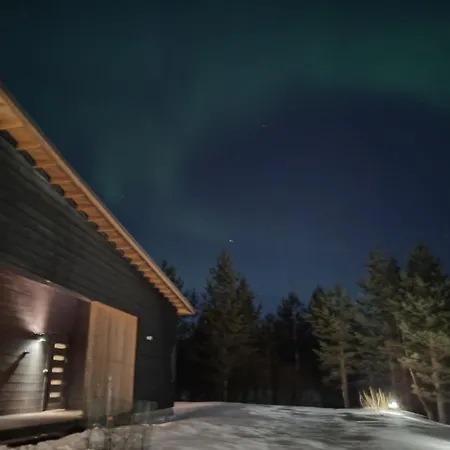 Huvilat Moderni Perhehuvila Ulkoporealtaalla Rovaniemi